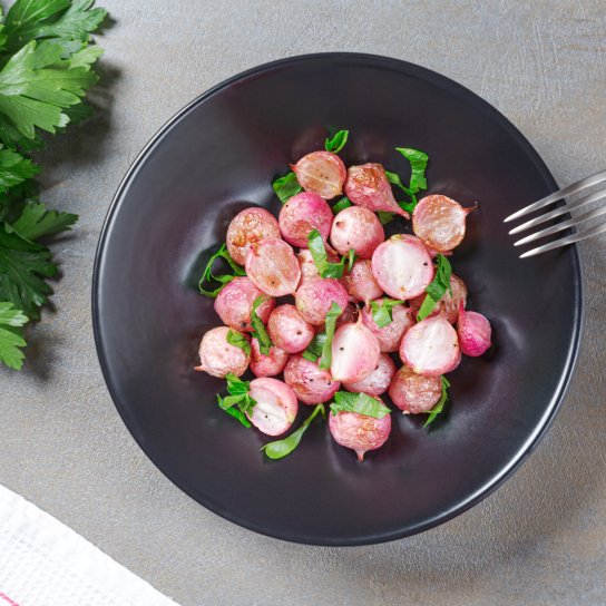 Запечена редиска