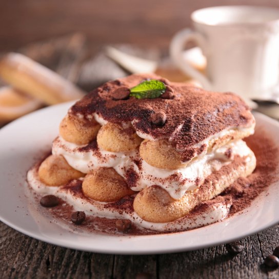 тирамісу, чашка кави