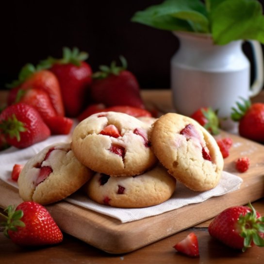 Печиво з полуницею