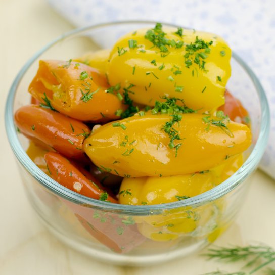 Перець, начинений баклажанами