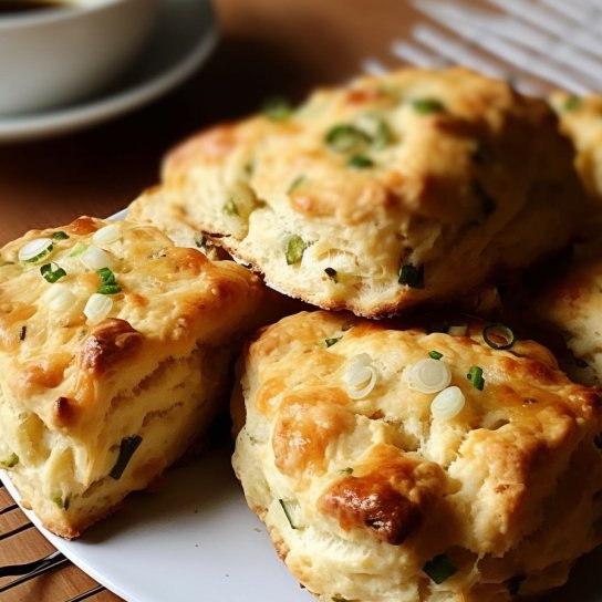 Цибулеві скони з сиром