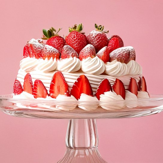 Торт із зефіру з полуницею