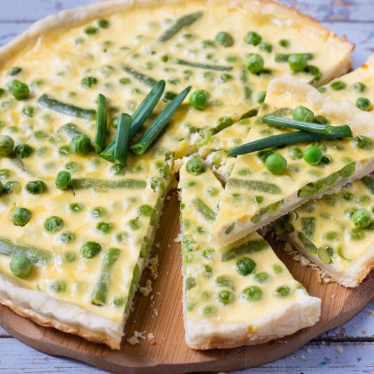 Кіш з горошком