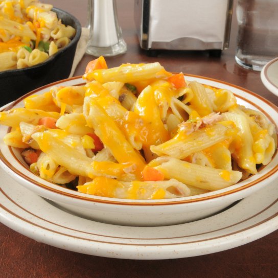 Тыквенные ригатони с ореховой крошкой