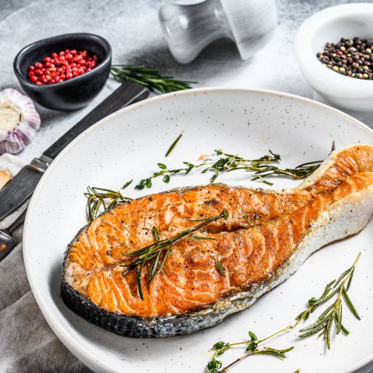 Стейк форелі в духовці