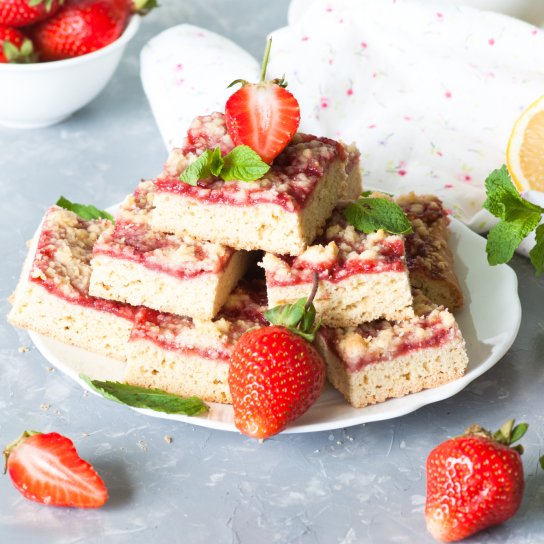 Сладкие квадратики с вареньем