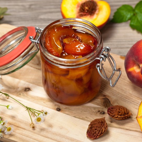 Варенье из персиков на сковороде