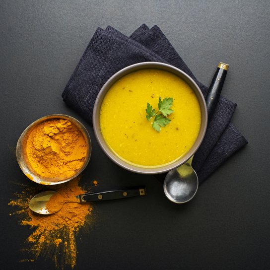 Гарбузовий суп з куркумою