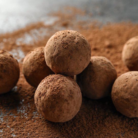 Шоколадні тюфелі з какао