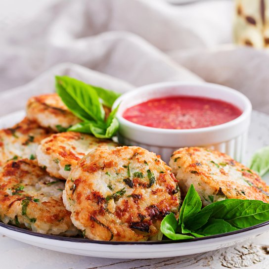 Вафельні бризолі з курячим фаршем