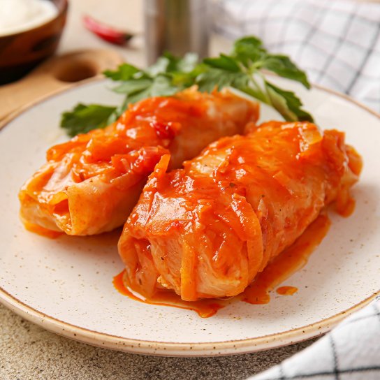 Пісні голубці з кукурудзяною крупою і рисом