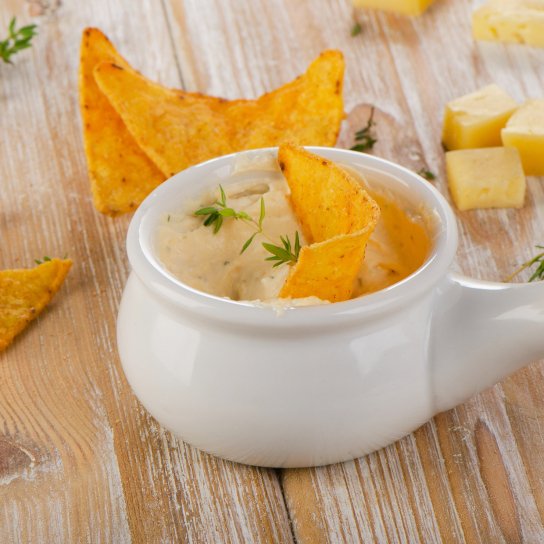 Сырный соус с начесами