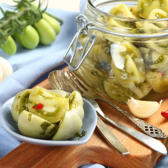 Салат із зелених помідорів