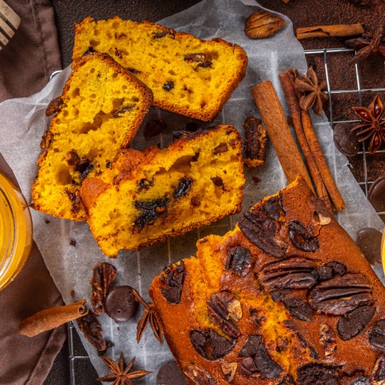 Гарбузовий хліб з шоколадною крихтою