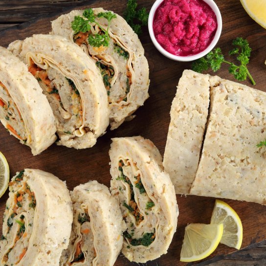 Рибний рулет-суфле з начинкою