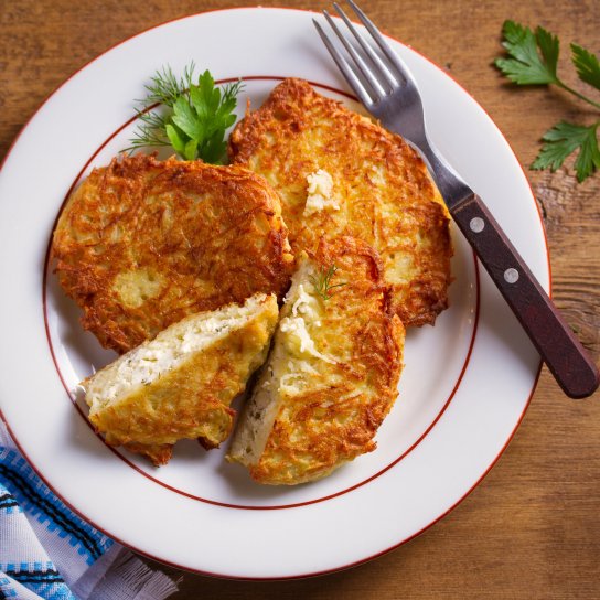 Деруни з м'ясом