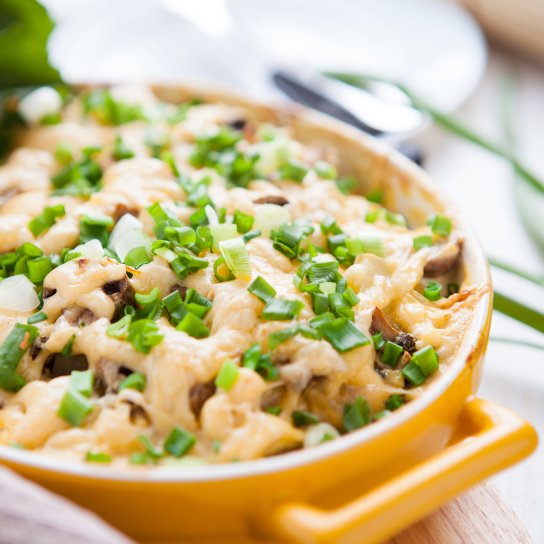 Запечена картопля з куркою