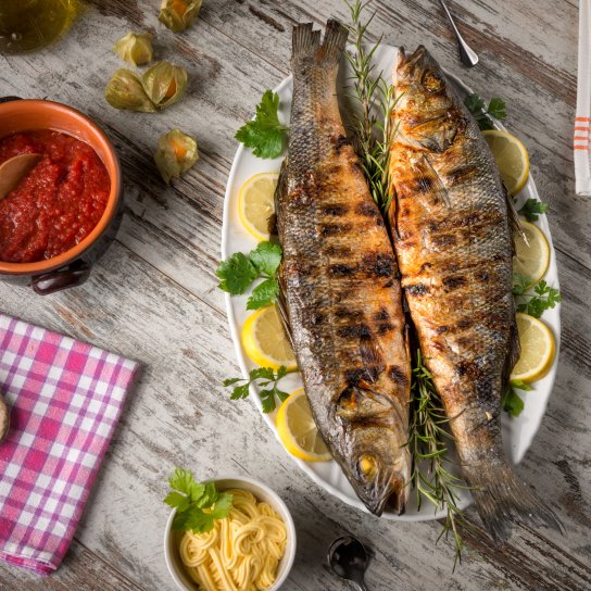 Смажений сибас