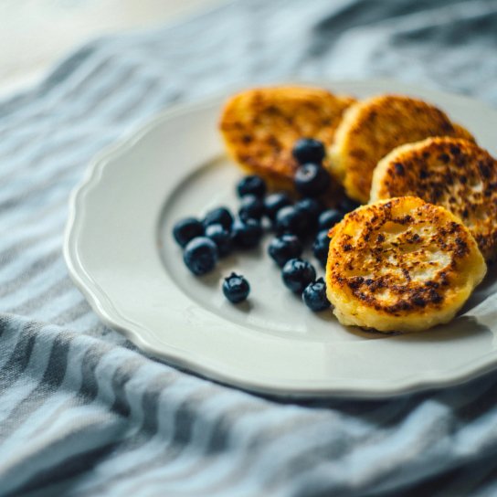 Сирники з чорницею
