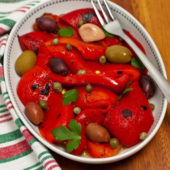 Закуска із запечених перців