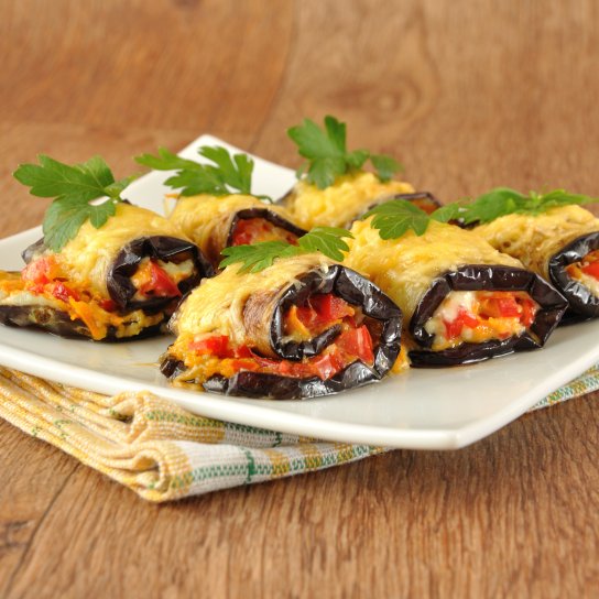Рулетики з баклажану та цукіні