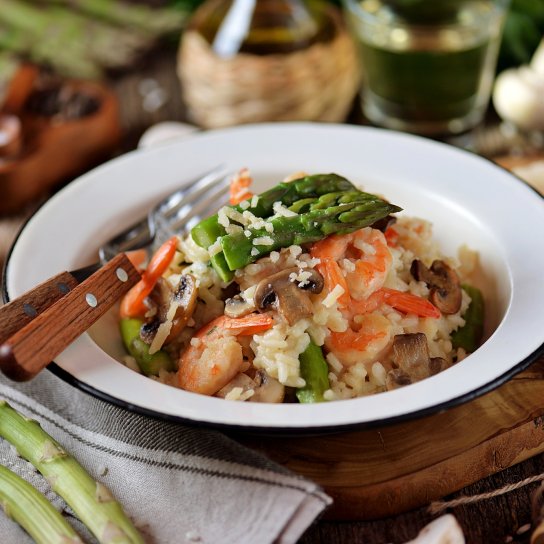 Ризото з креветками