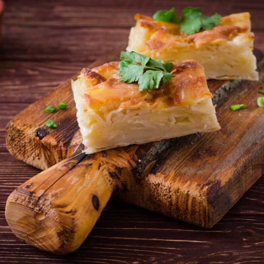 Пиріг з лаваша з сиром