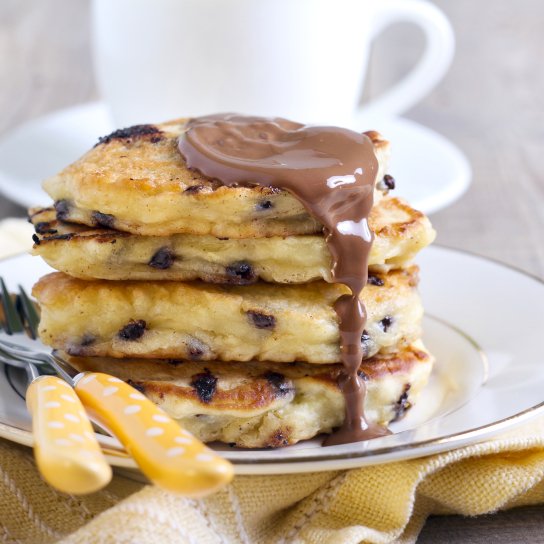 Панкейки с шоколадом