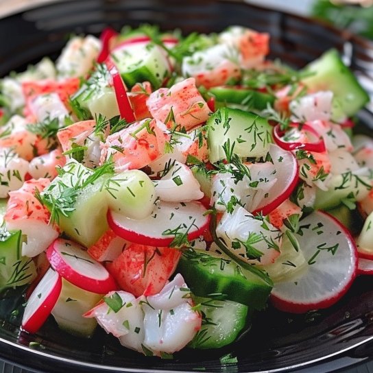 салат із крабових паличок