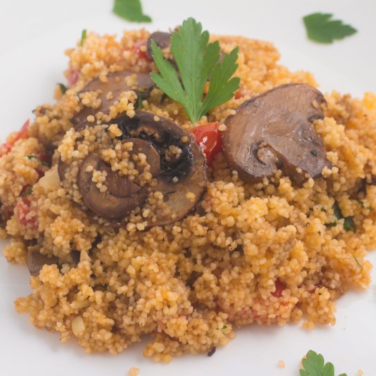 Кускус з грибами