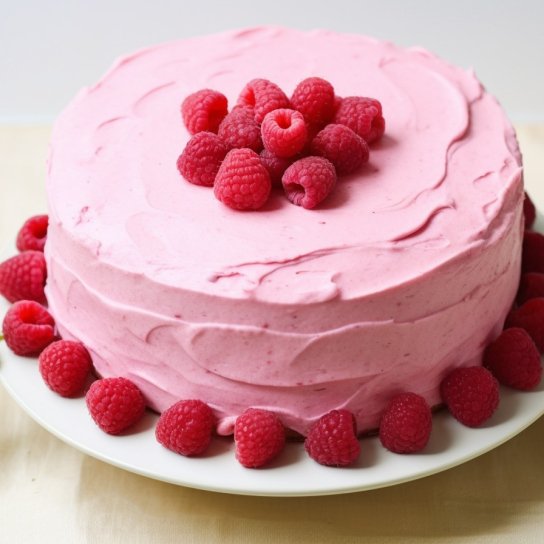 Торт з малиною