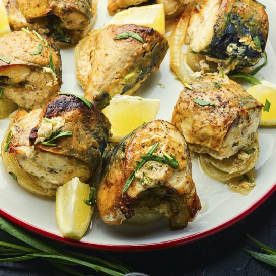 Скумбрія на сковороді