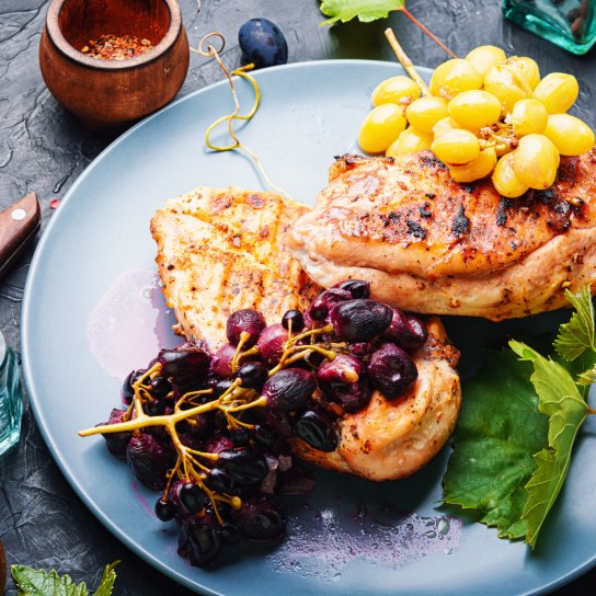 Виноград на грилі