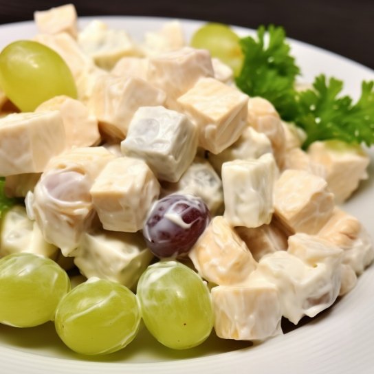 Салат з куркою і виноградом