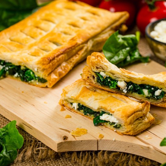 Пиріг зі шпинатом та сиром фета