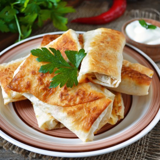 Лаваш з кукурудзою та фетою