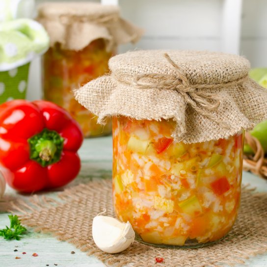 Рисовий салат на зиму