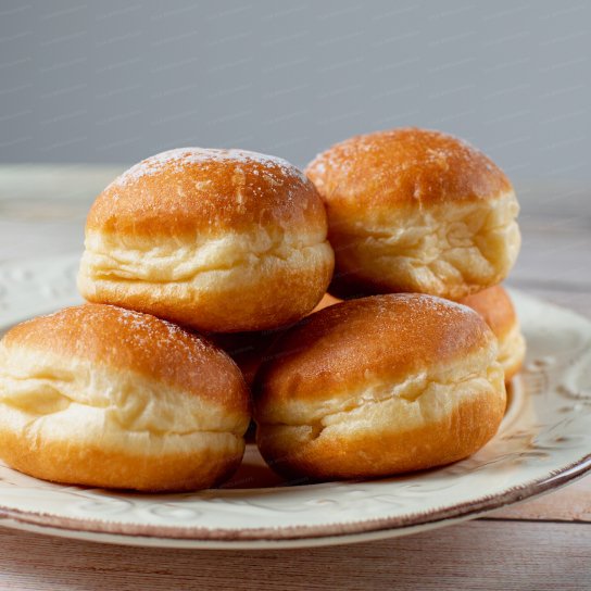 Пончики с ванильной начинкой
