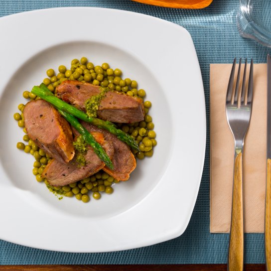 Качина грудка з овочами