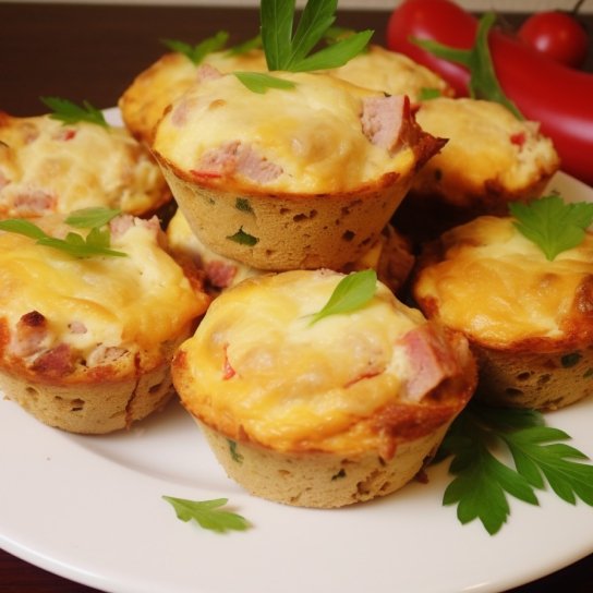 кексы из куриного филе и печени