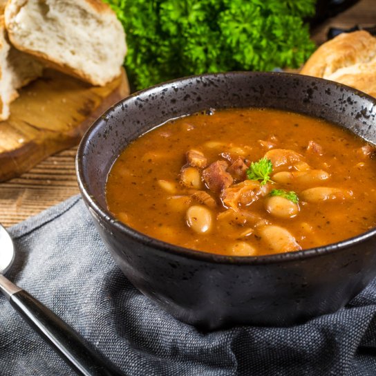 Пасуля з квасолею і квашеною капустою