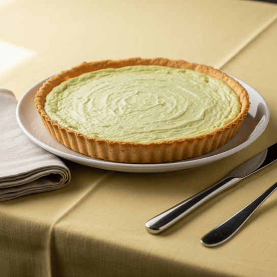 пиріг з сиром і соусом песто