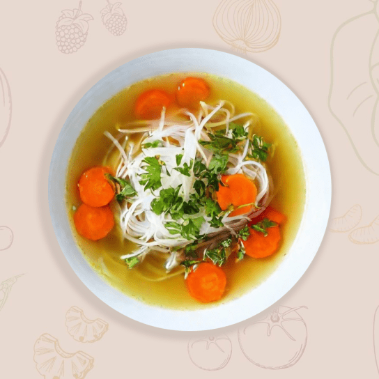 Юшка зі скляною локшиною