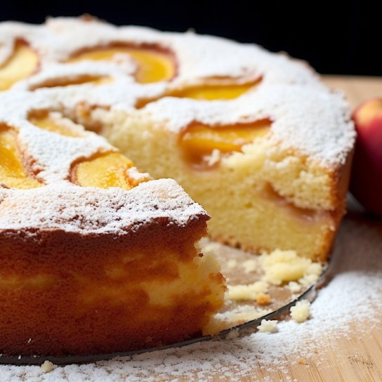 Солнечная шарлотка с нектаринами