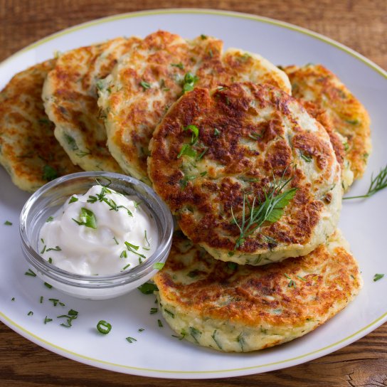 Ліниві картопляники з рибним фаршем