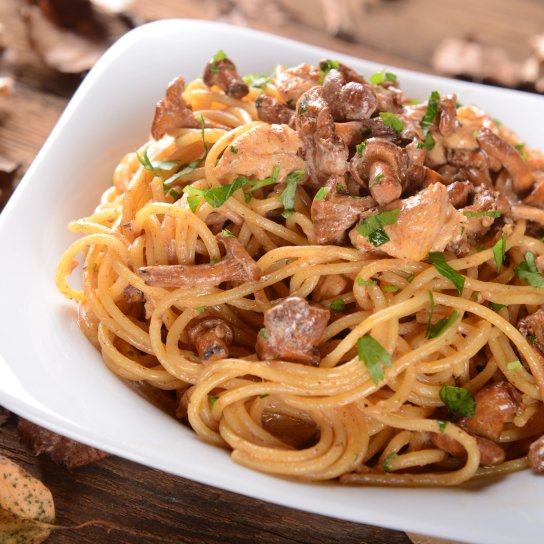 Спагеті з грибами