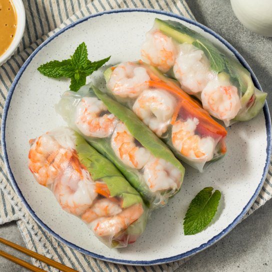 Спринг-роли  з креветкою