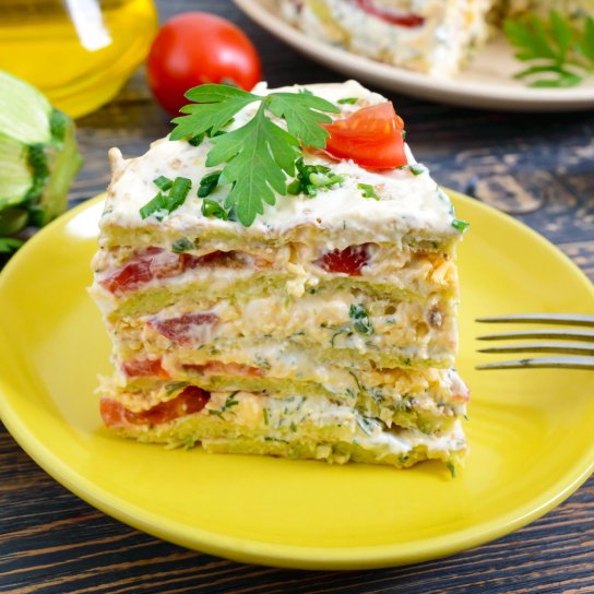 Дієтичний кабачковий торт без майонезу