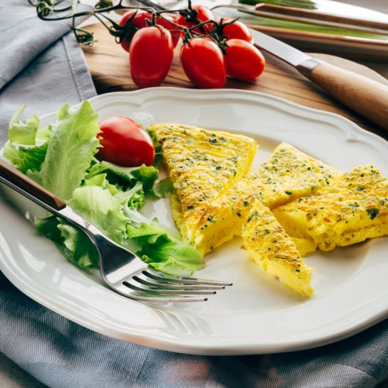 Омлет в духовці на молоці