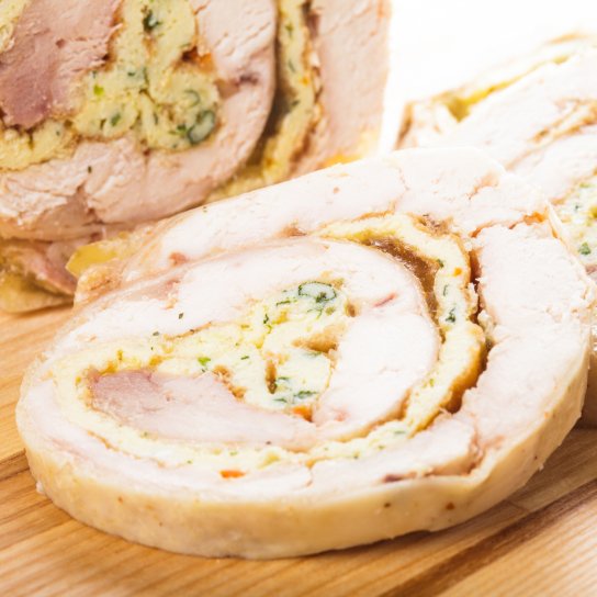 сирний рол з курячим фаршем